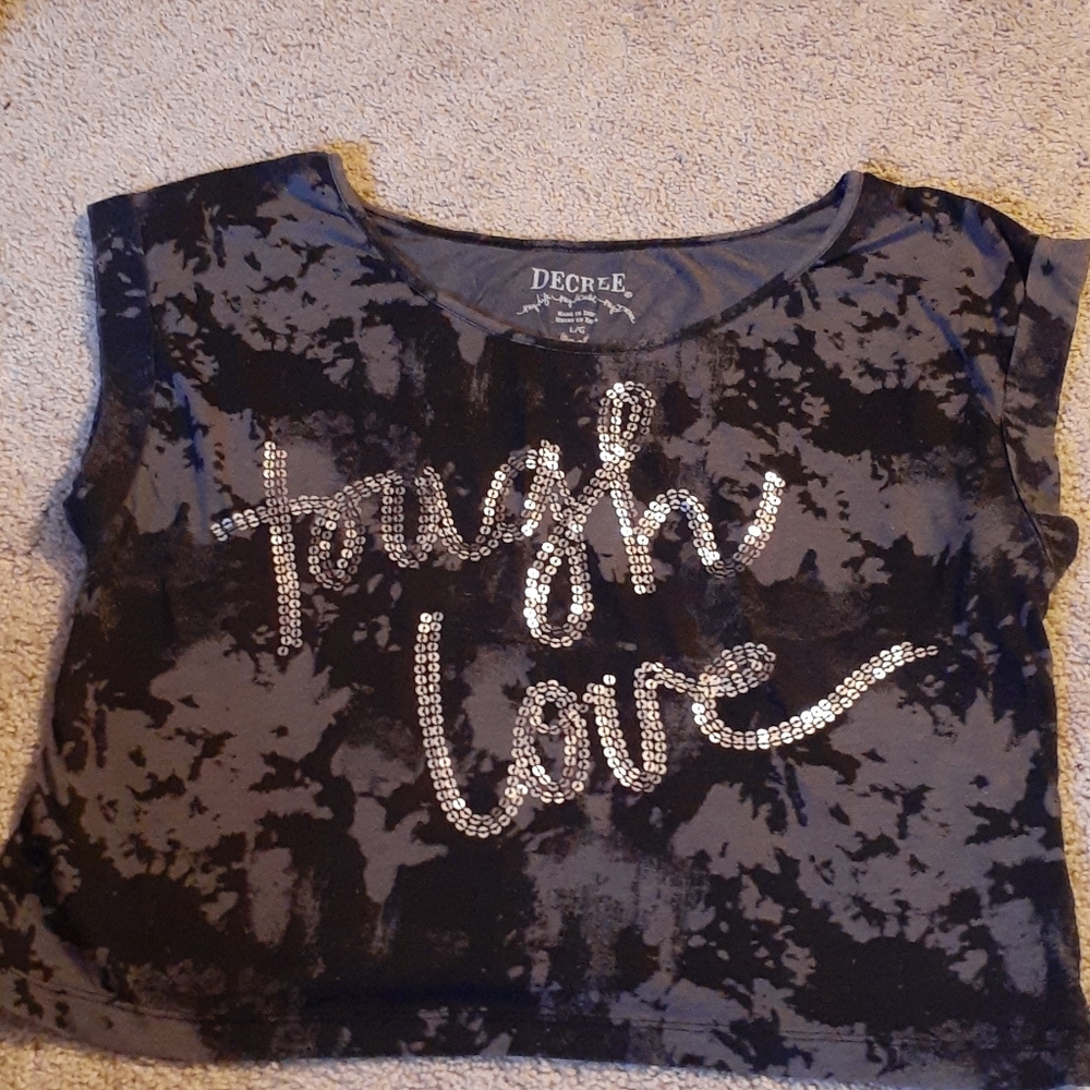 Decree "tough love" crop top